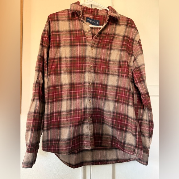 Abercrombie & Fitch Plaid Flannel 100% Cotton Size Medium - Picture 5 of 7